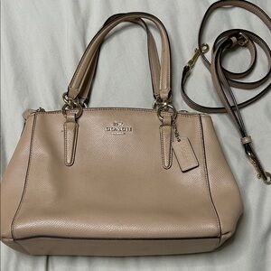 Coach Beige Leather Satchel